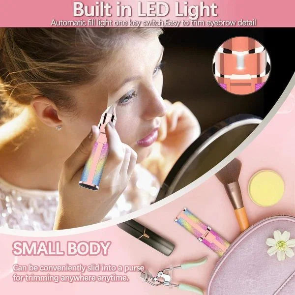 2 In 1 Hair Remover  Eyebrow Trimmer For Women - PAK