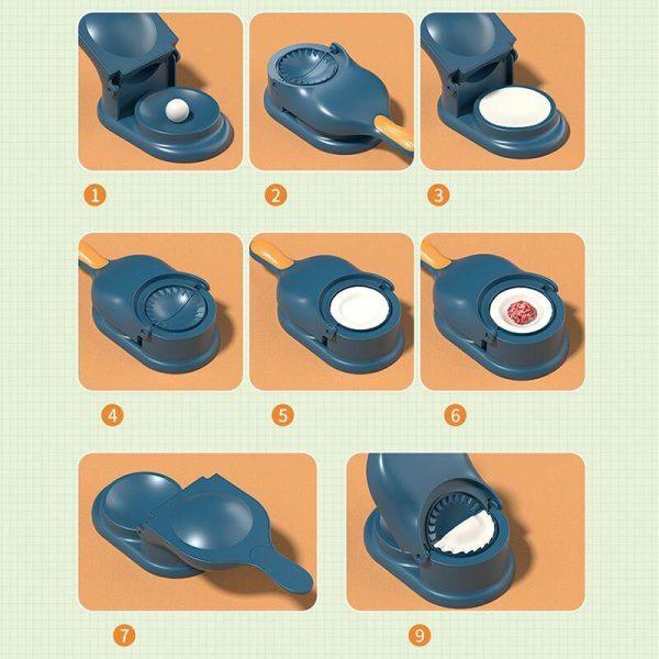 2-in-1 Samosa and Dumpling Maker: Effortless Food Making - PAK