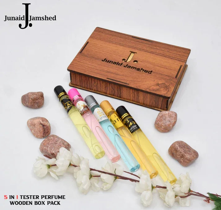 j.5 IN 1 WODEN GIFT BOX PERFUME - PAK