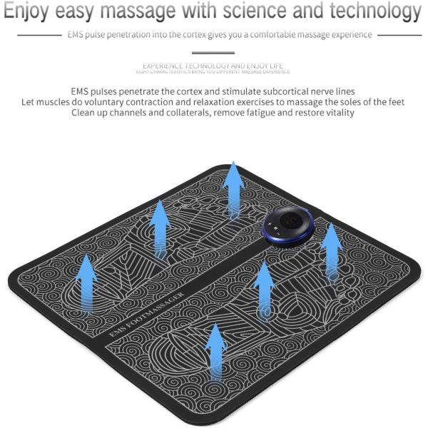 Electric EMS Foot Massager Mat: Relaxation & Muscle Relief - PAK
