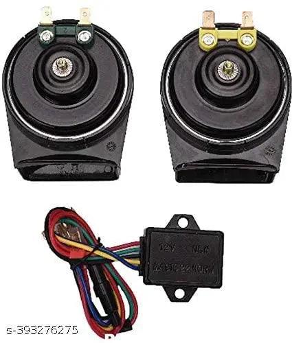 High-power PAK 22 Sound Horn Electronic Siren for motorcycles, featuring a compact design and loud warning sound.