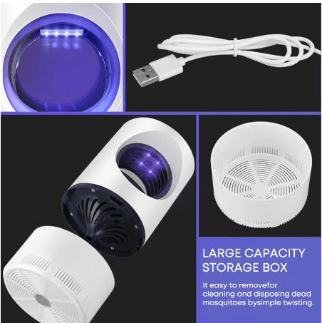 USB Mosquito Killer Lamp: LED Repellent & Trap for Insects - PAK