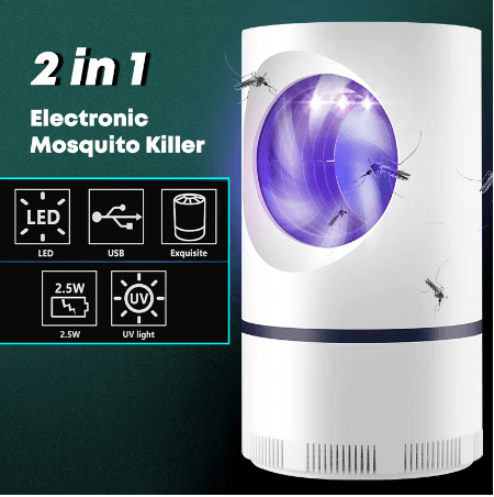 USB Mosquito Killer Lamp: LED Repellent & Trap for Insects - PAK
