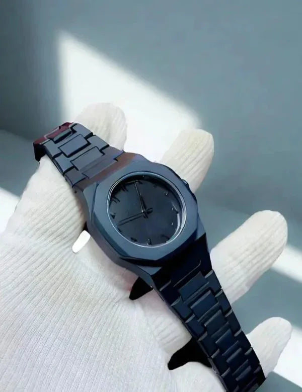 Full Black Aura Quartz Watch – Lightweight Design, , Premium Quality & Finish – Best Quality Analog Watch For Boys – Watch For Men | Full Black Color Watch - PAK
