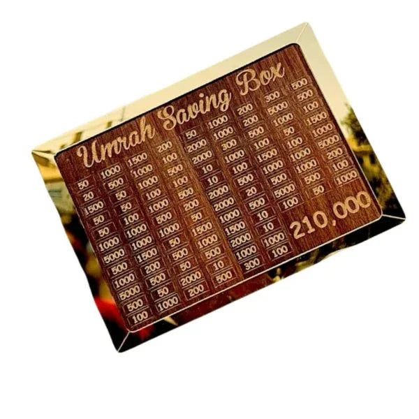Umrah Saving Box "Journey to Makkah Starts Here" - PAK