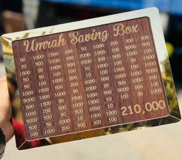 Umrah Saving Box "Journey to Makkah Starts Here" - PAK