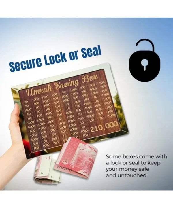 Umrah Saving Box "Journey to Makkah Starts Here" - PAK