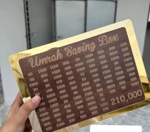 Umrah Saving Box "Journey to Makkah Starts Here" - PAK
